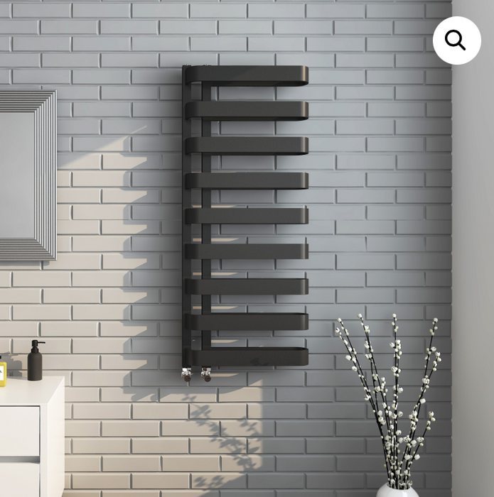 Stella Anthracite Towel Radiator 1300 x 500mm