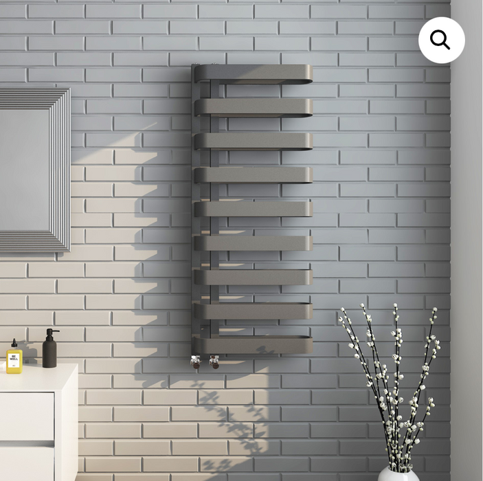 Stella Anthracite Towel Radiator 1300 x 500mm