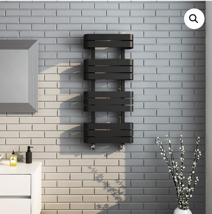 Rossi Anthracite Towel Radiator 1200 x 500mm