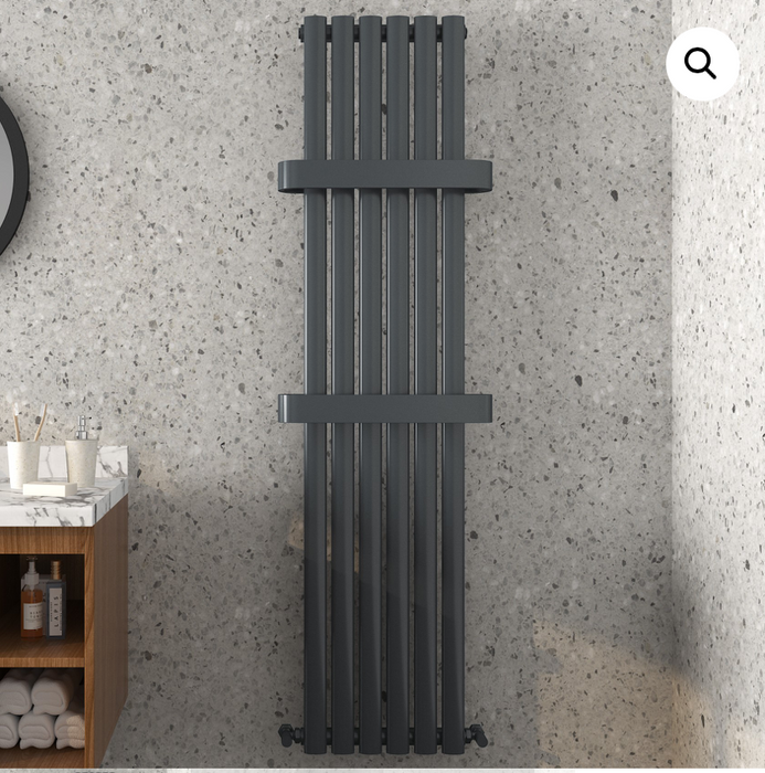 Kenzio Anthracite Towel Radiator 1600 x 500mm