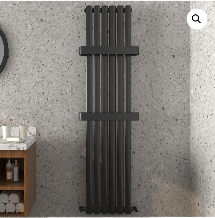 Kenzio Anthracite Towel Radiator 1600 x 500mm