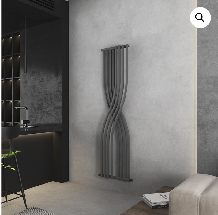 Verona Anthracite Towel Radiator 1775 x 450mm