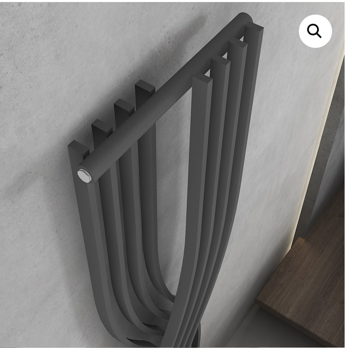 Verona Anthracite Towel Radiator 1775 x 450mm