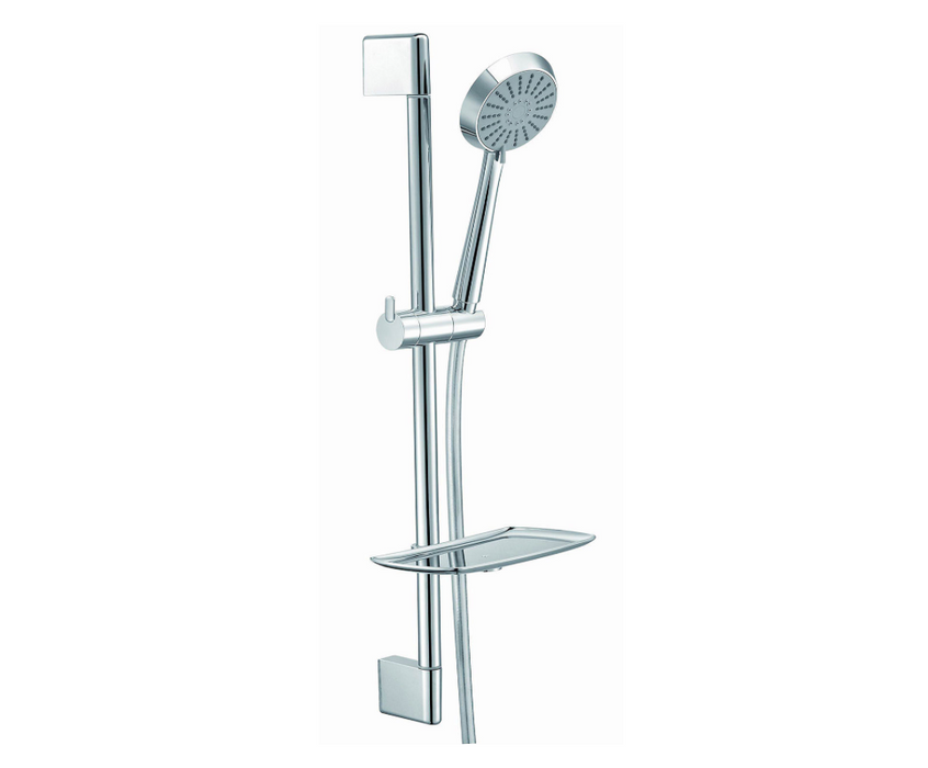 Sloane Chrome Slide Rail Kit with Flex Hose and 3 Jet Hand Shower
