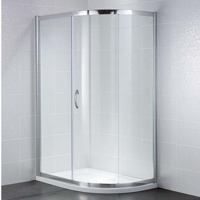 Identiti 1 Door Offset Quadrant 6mm Shower Enclosure 1000 x 800mm