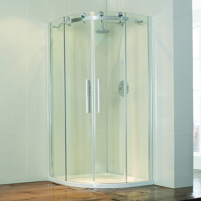 Frameless 2 Door Offset Quadrant 8mm Shower Enclosure 1200 x 800mm