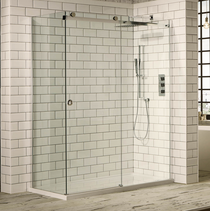 Sphere Chrome Sliding Door Shower Enclosure 1200mm