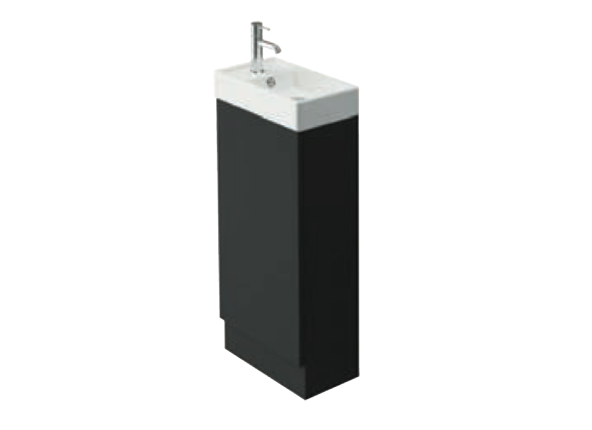 Azure Misty Pink 400 Cloakroom Unit with Basin