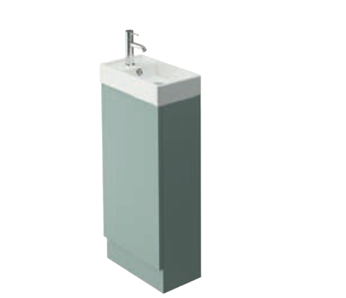 Azure Ocean Blue 400 Cloakroom Unit with Basin