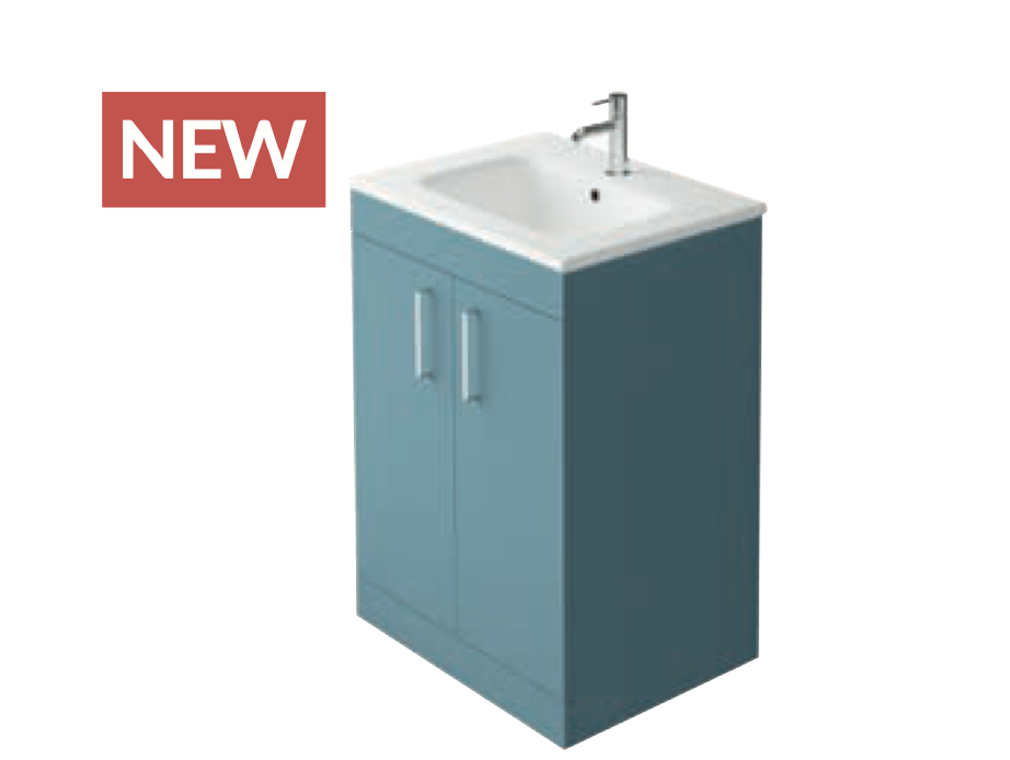 Azure Forest Green 610 Floorstanding Vanity with Basin