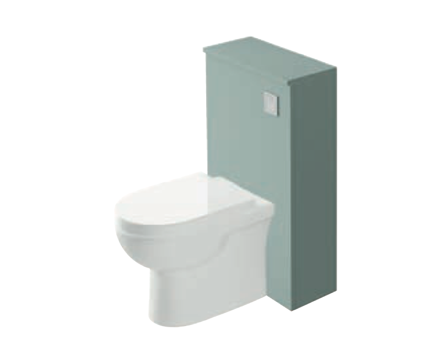 Azure Ocean Blue 500 BTW Unit with Pan and Soft Close Seat