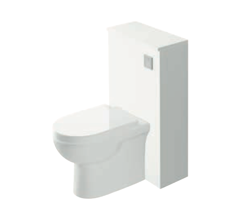 Azure Ocean Blue 500 BTW Unit with Pan and Soft Close Seat