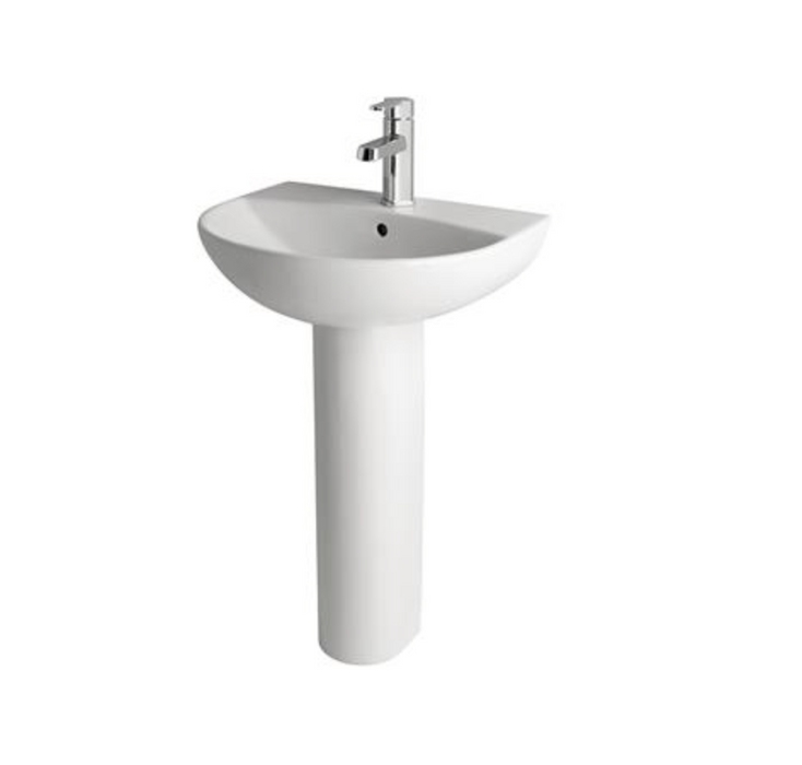 Farringdon/Northall 550 1TH Basin with Pedestal