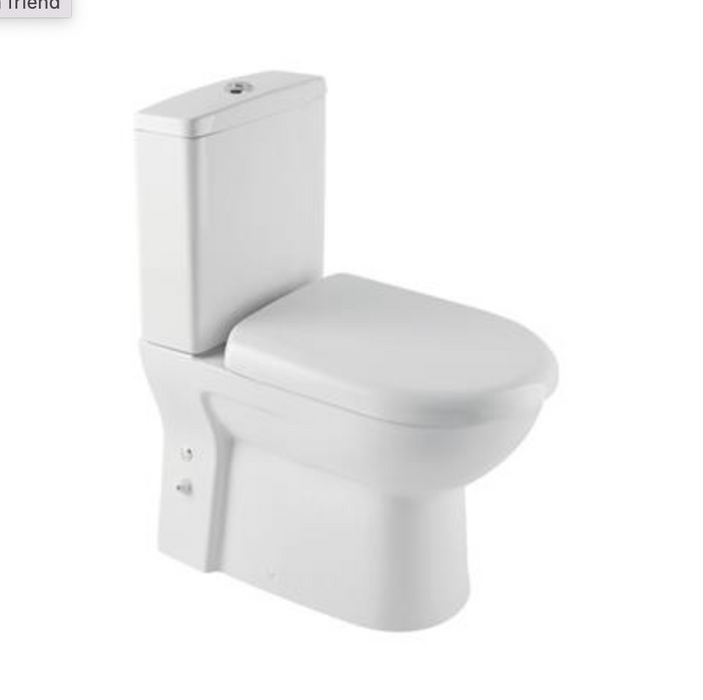 Lisbon II Closed Coupled Pan with Cistern and Soft Close Seat