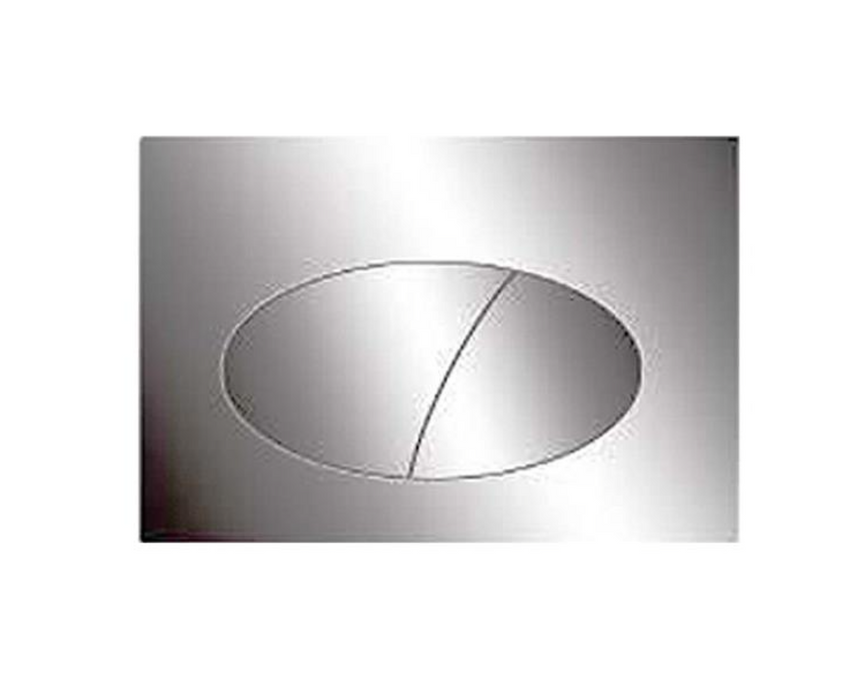 Pneumatic Chrome Round Push Plate