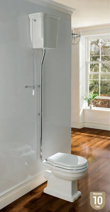 Fino WC Pan with High Ceramic Cistern and Soft Close Seat