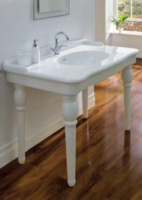 Fino Console 1120 Ceramic Basin with Coppia Pair Legs