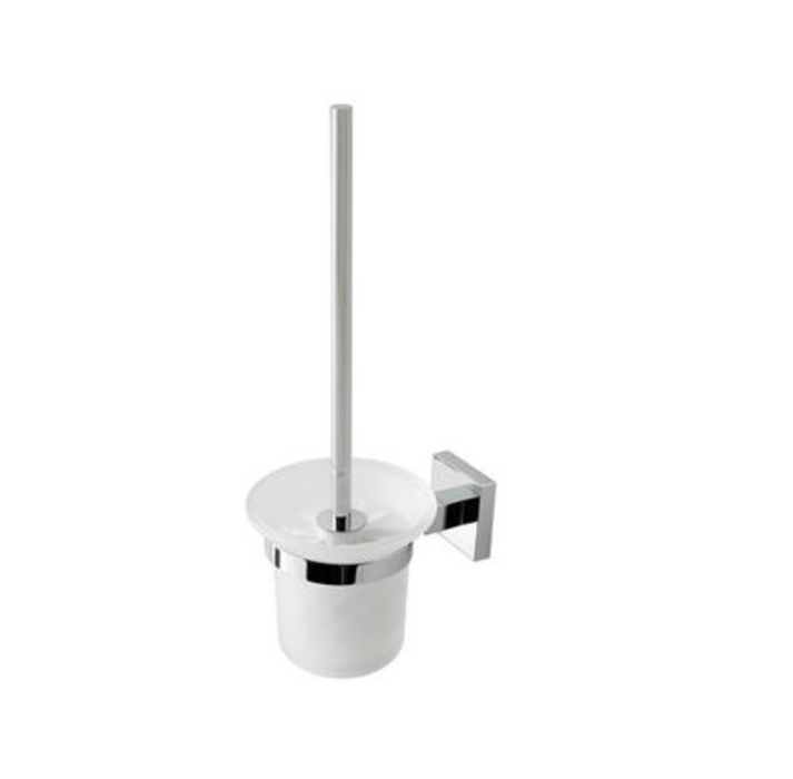 Rimini Solid Brass Glass Brush Holder