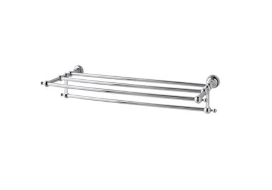 Rockingham Solid Brass Towel Shelf