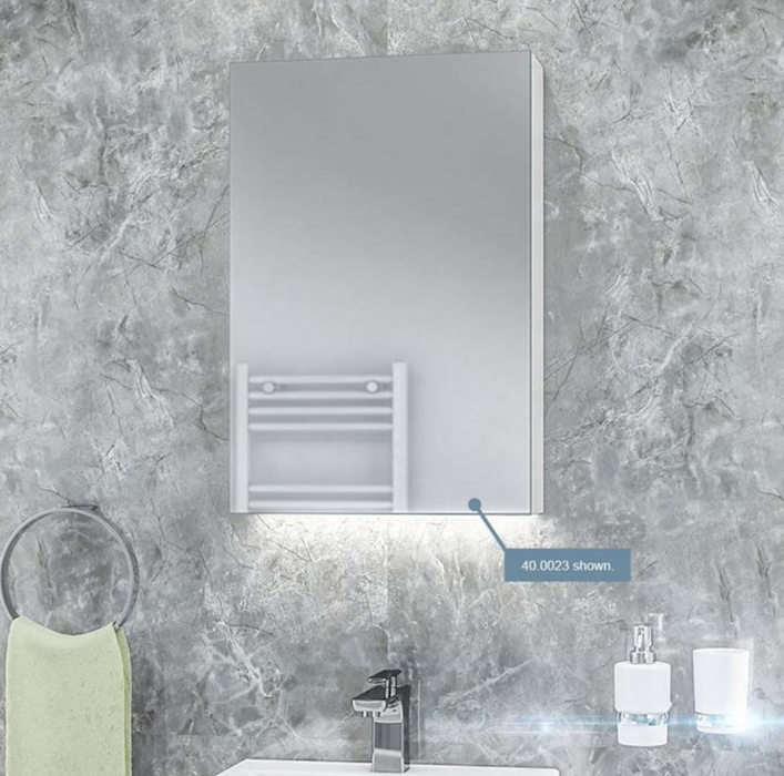 Ravini 1 Door Mirror Cabinet 400 x 600mm
