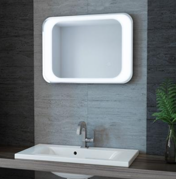 Treviso Blue LED Portrait Mirror 700 x 500mm
