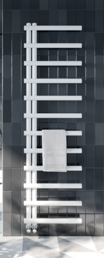 Carlo White Towel Radiator 850mm x 500mm