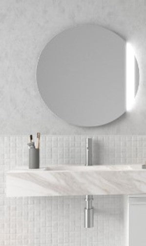 Melilla Worktop with Integrated Sink White Marble 1000mm