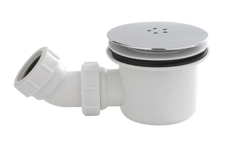 Chrome Fast-Flow 90mm Shower Waste