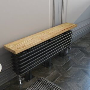 Savoy Bench 1600 x 480 Radiator - Black