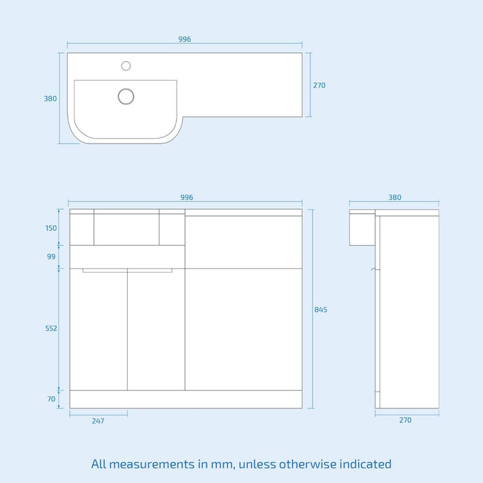 Belini Closed Back Rimless Pan with Cistern and Soft Close Seat