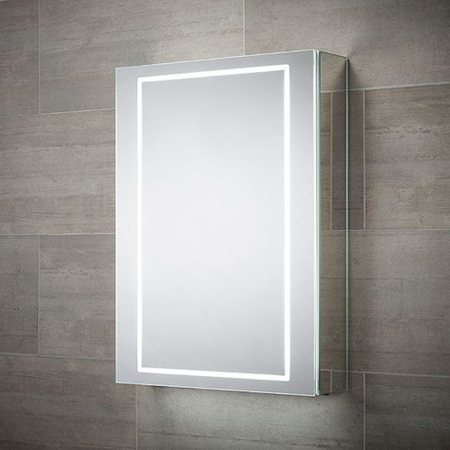 Sonnet Castor Single Door LED Mirror Cabinet - 700 x 500 x 138mm  - Sensio