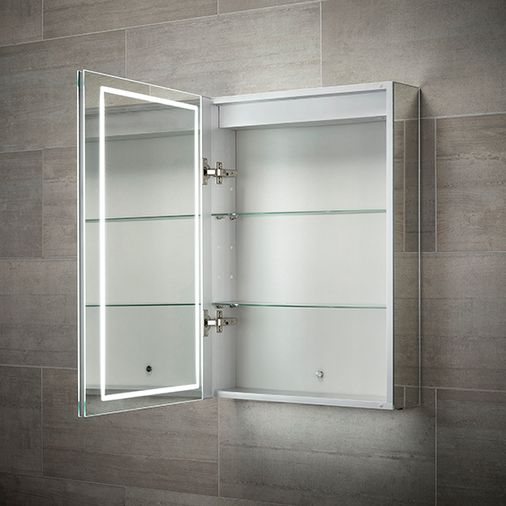 Sonnet Castor Single Door LED Mirror Cabinet - 700 x 500 x 138mm  - Sensio