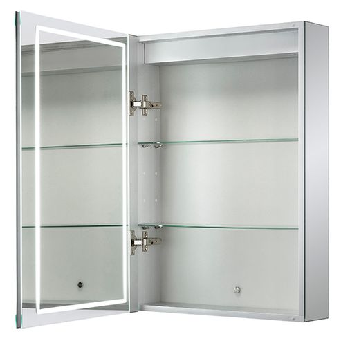 Sonnet Castor Single Door LED Mirror Cabinet - 700 x 500 x 138mm  - Sensio