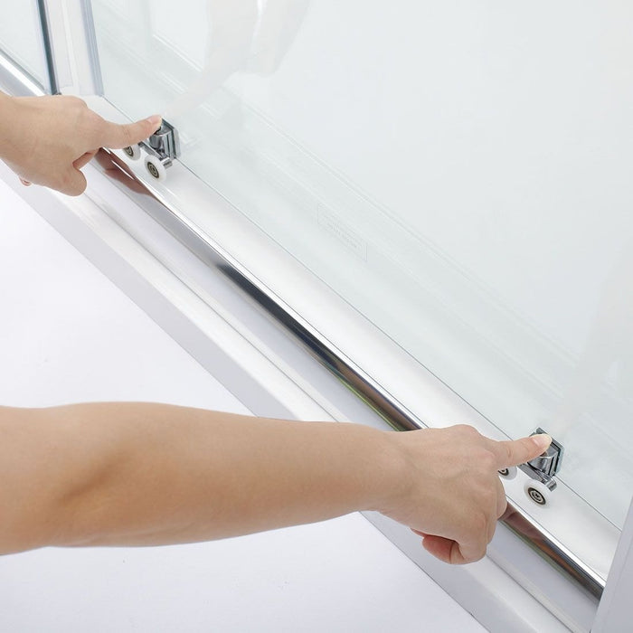 Elle 1000x800mm Sliding Shower Enclosure 6mm Tempered Glass Shower Cubicle