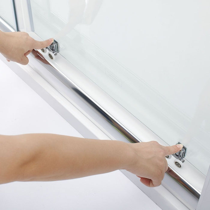 Elle 1100x900mm Sliding Shower Enclosure 6mm Tempered Glass Shower Cubicle