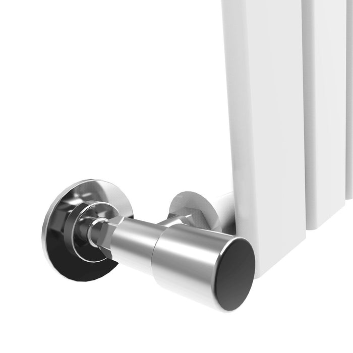 Elle 1600 x 300mm Vertical Designer Single White Flat Panel Column Radiator