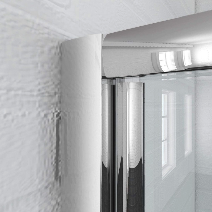 Elle 800mm Framed Bifold Shower Door 5mm Tempered Glass Folding Shower Screen