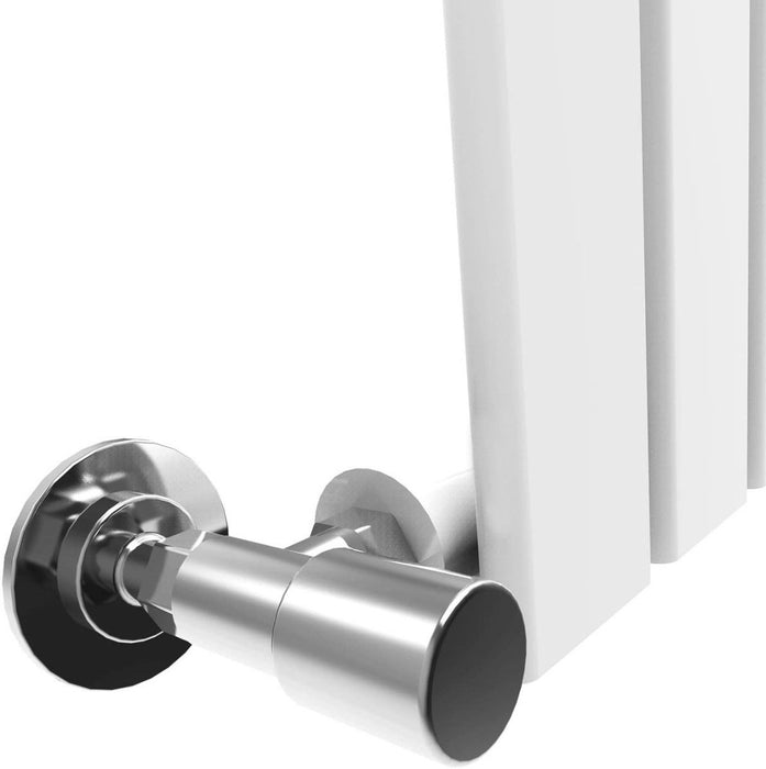 Elle 1800 x 300mm Vertical Designer Single White Flat Panel Column Radiator