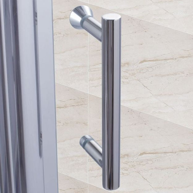 Elle 700mm Framed Pivot Hinged Shower Door 6mm Tempered Glass Swing Door