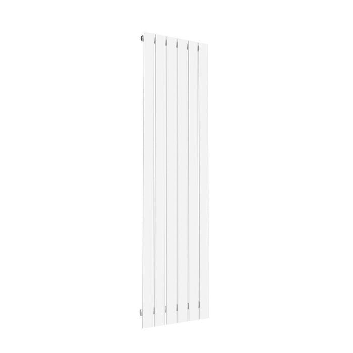 Elle 1800 x 452mm Vertical Column Designer Single White Flat Panel Radiator