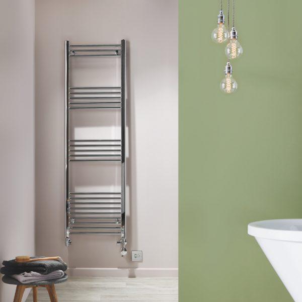 TowelRads Ladder Rail 700x600mm Hamilton Curved Chrome Radiator