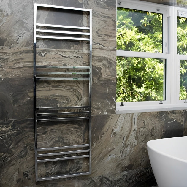 Boxford Designer 800mm x 500mm Chrome Square Radiator