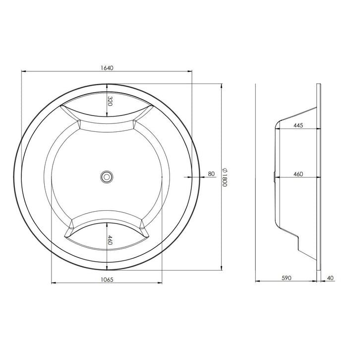 Trojan Oasis Twin Tub Bath 1800 x 400mm