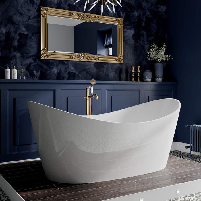 Trojan Emerald Contemporary Oval Bath with Waste 1700 x 800mm
