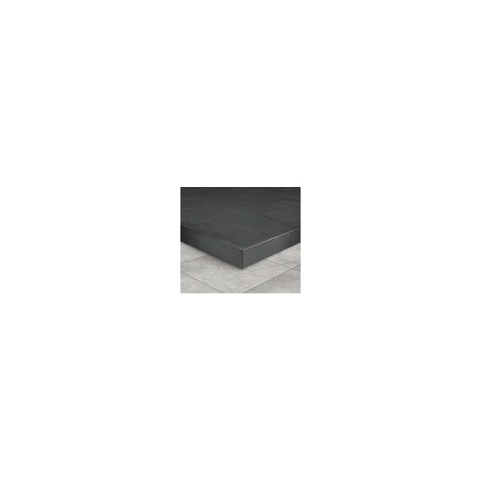 Kartell 900mm X 900mm Square Graphite Slate Effect Shower Tray + Waste