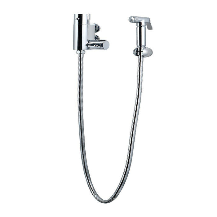 Kartell K-vit Chrome Douche Kit With Thermostatic Mixing Valve And Brass Spray Head
