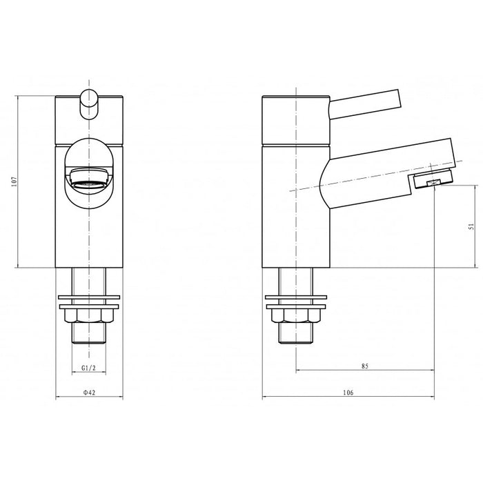 Kartell Plan Chrome Basin Taps