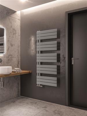 Helmsley Matt Grey Towel Radiator 1400 x 500mm