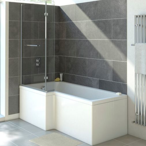 Lena Right Hand Shower bath with Screen