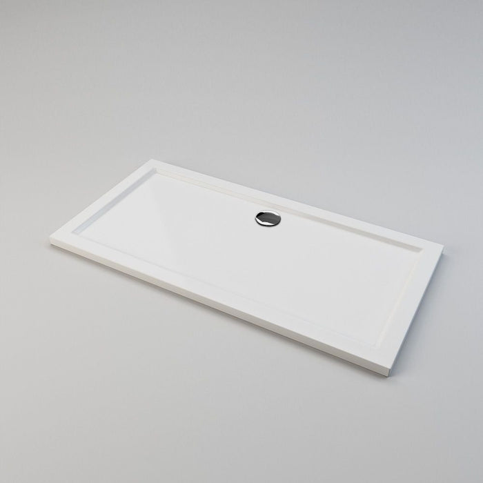 Elle Ultra-Slim Stone Resin Rectangle Shower Tray + 90mm Waste - Choose Size